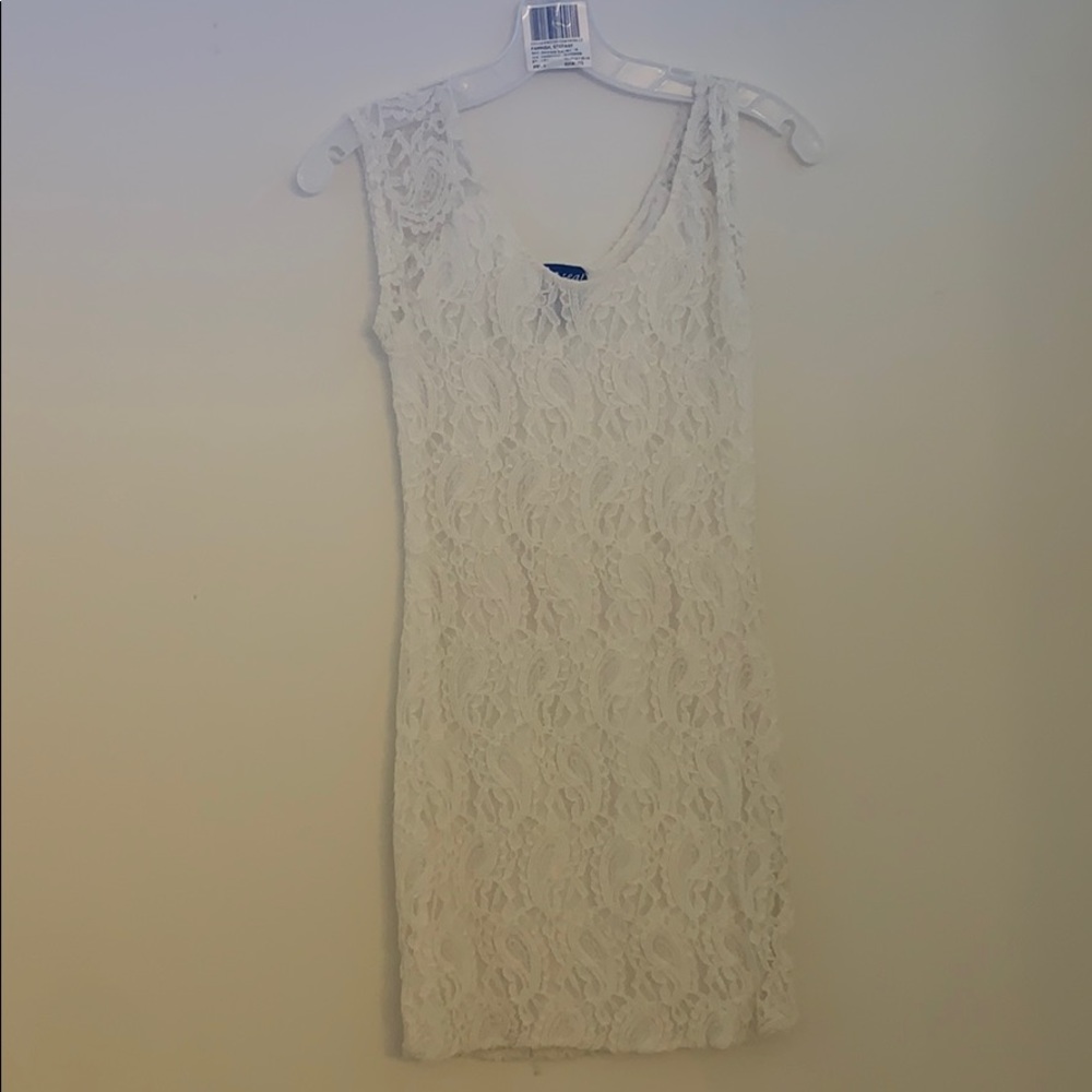 Lacey mini dress- cream color